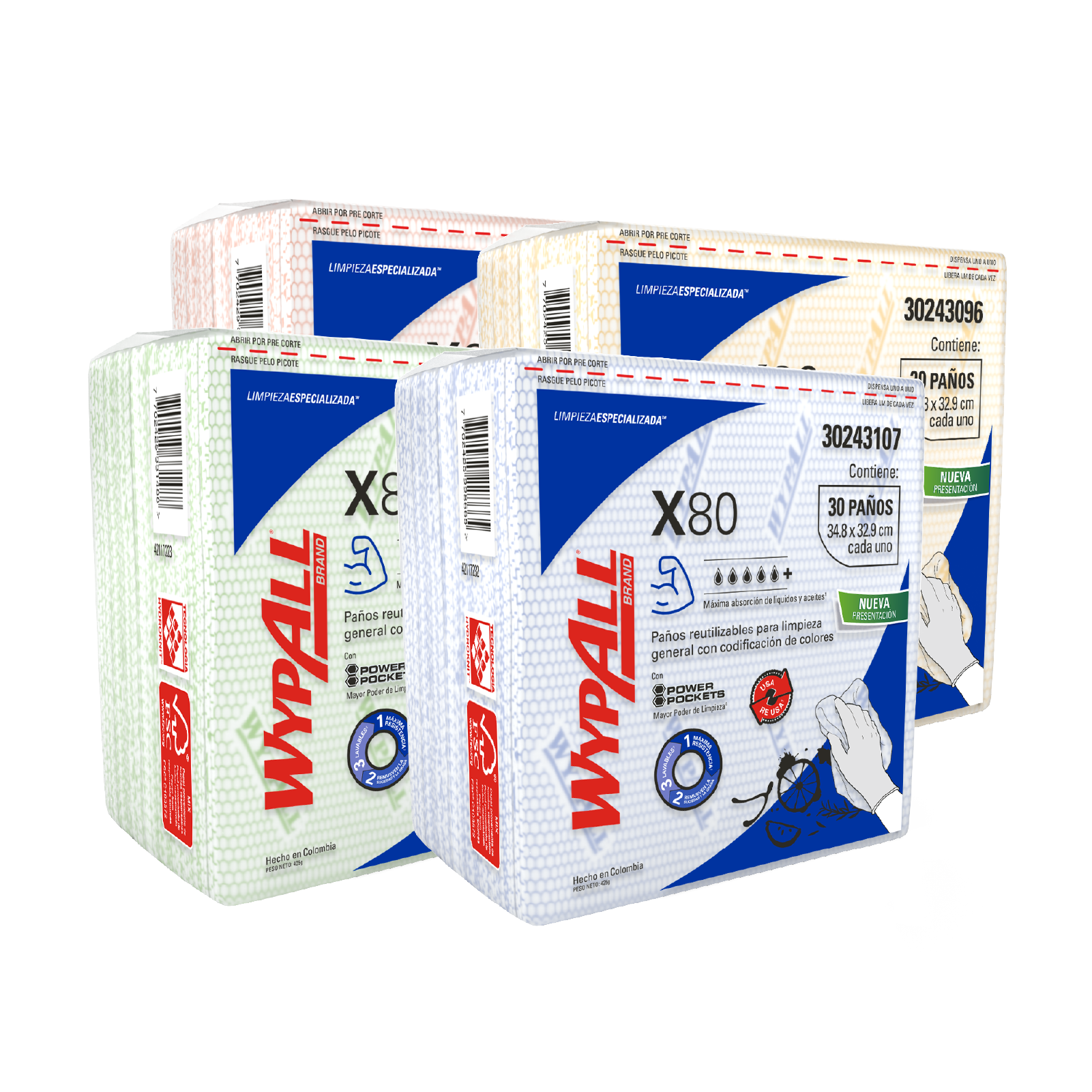 KCP PAÑO IND WYPALL X-80 AMARILLO  10X1X30 QF